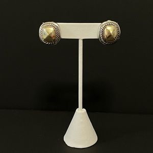 David Yurman Gold and Silver Earrings